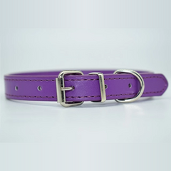 12 Color Adjustable Leather Pet Collar