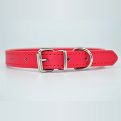 12 Color Adjustable Leather Pet Collar
