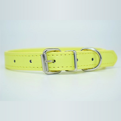 12 Color Adjustable Leather Pet Collar