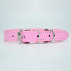 12 Color Adjustable Leather Pet Collar
