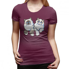 Ragdoll Cat Printed T-Shirt