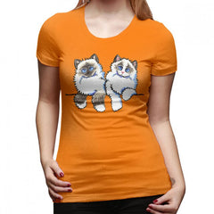 Ragdoll Cat Printed T-Shirt