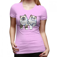 Ragdoll Cat Printed T-Shirt