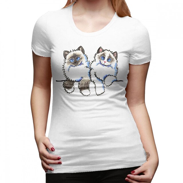 Ragdoll Cat Printed T-Shirt