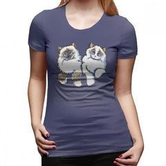 Ragdoll Cat Printed T-Shirt