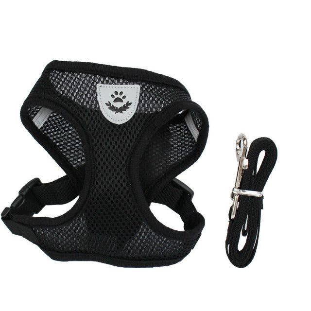 Pet Adjustable Harness + Free Leash