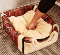 2 Uses Folding Pet House Bed