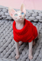 Cat & Pug Warm Cotton Sweater