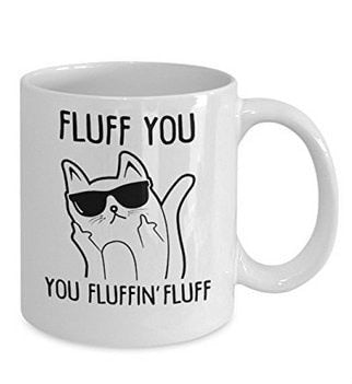 Fluff You Funny Cat Mug