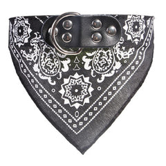 Adjustable Dog Printed Leather Bandana