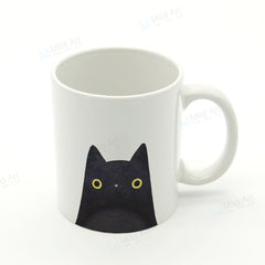 Kawaii Tumblr Cat Face Ceramic Mug