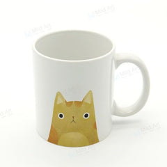 Kawaii Tumblr Cat Face Ceramic Mug