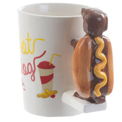 3D Hot Dog Coffee Ceramic Mug