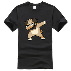 DABBING PUG Funny Tshirt