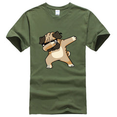 DABBING PUG Funny Tshirt