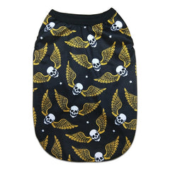 Cotton Punk Skull Print Vest