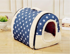 2 Uses Folding Pet House Bed