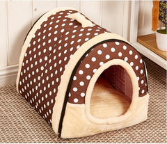 2 Uses Folding Pet House Bed